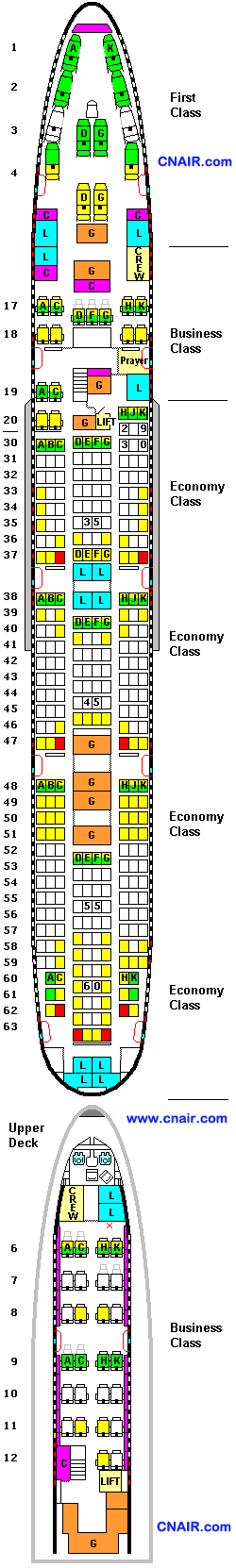新加坡航空公司波音747-400 (Version 4)機(jī)型
