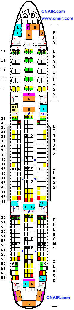 泰國航空公司波音 777-200 (Version 7723)機(jī)型