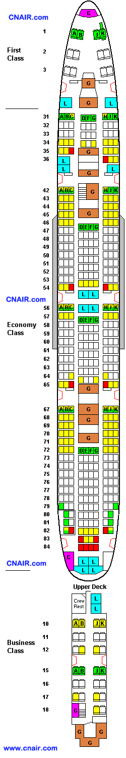 印度航空公司波音Boeing 747-400 (Flat Sleeper) 機(jī)型