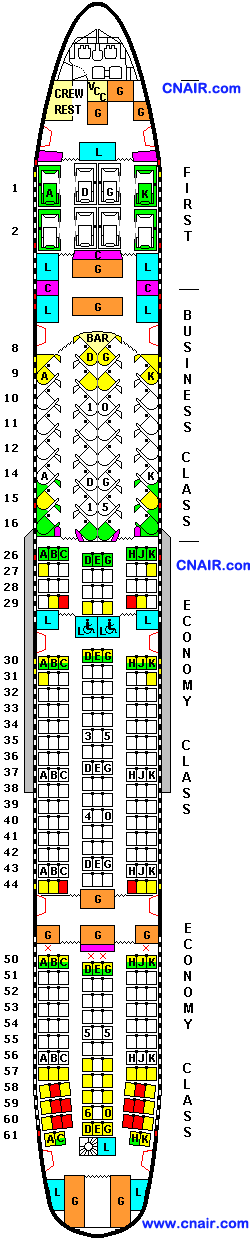 印度噴氣航空公司波音777-300 (ER) 機(jī)型