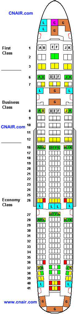 阿聯酋航空公司波音777-200 (Three class)機型