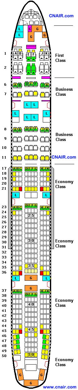 阿聯酋航空公司波音777-300 (ULR three class)機型