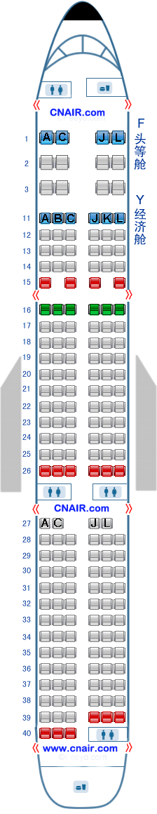 中國國際航空公司（國航）空中客車Airbus321飛機