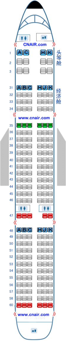 中國南方航空公司（南航）空中客車Airbus321 T1飛機