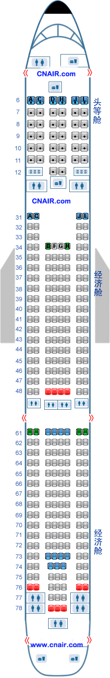 中國(guó)東方航空公司（東航）空中客車(chē)Airbus330 T1飛機(jī)